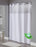 Recyclable RePET material hookless shower curtain