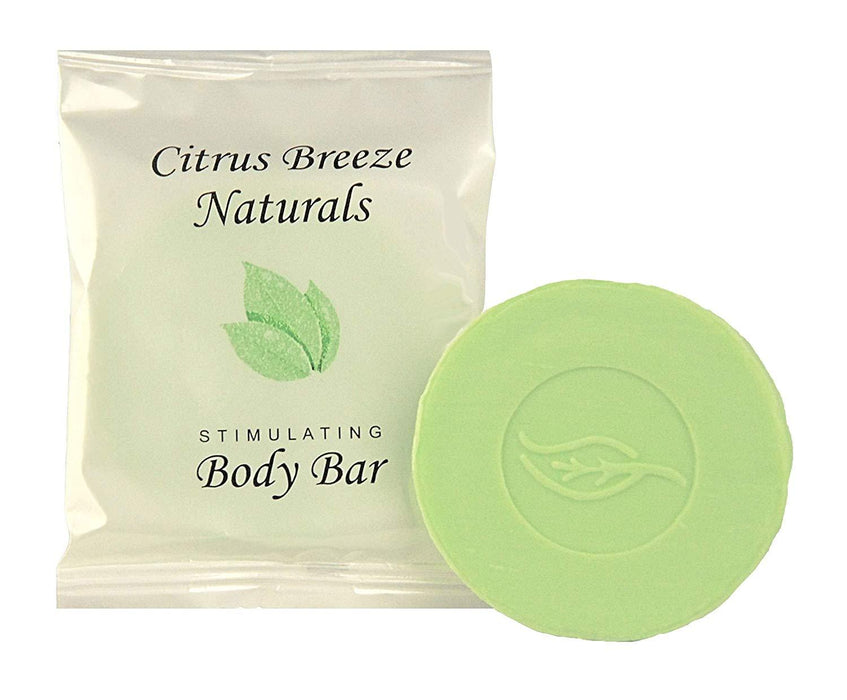 Hotel-Motel Body bar soap. Citrus Breeze Naturals-collection. with organic Aloe Vera #150 sachet. 500 items pack, 0.22 USD per item