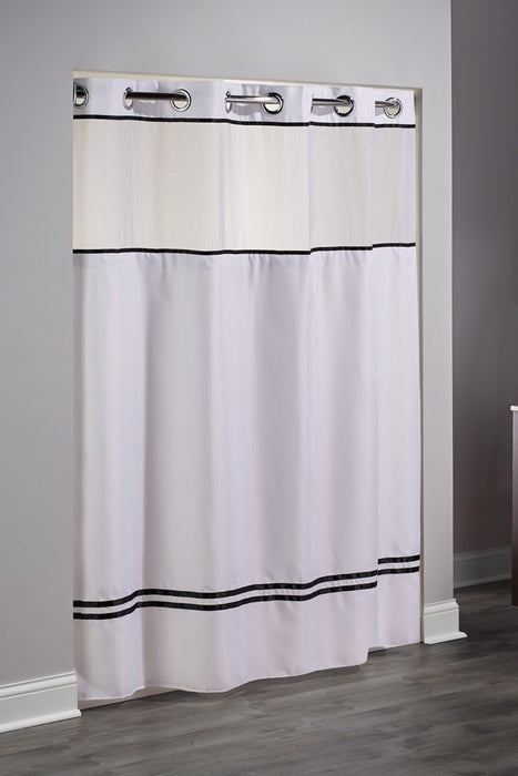Wholesale escape white shower curtain