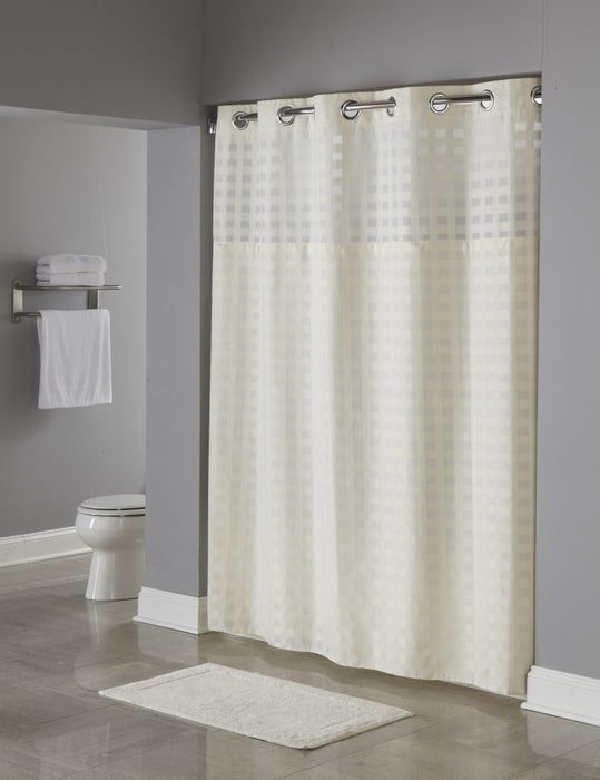 Shimmy Square shower curtain beige