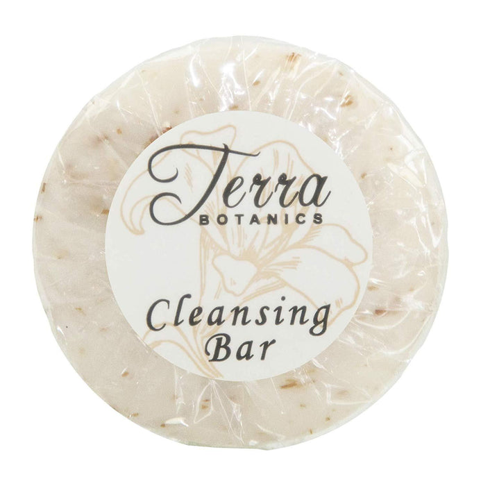 Hotel facial soap. Terra botanics oatmeal collection cleansing bar for motel Motel AirBnB VRBO, Travel Size Hotel Toiletries. 1.25 oz, 35g sachet 300 items pack, 0.38 USD per item