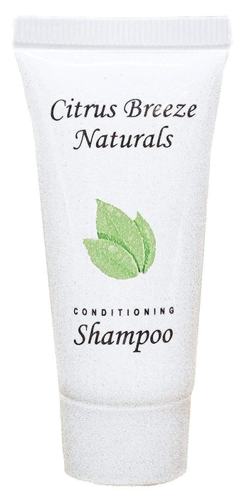 Hotel shampoo. Citrus Breeze Naturals-collection with organic Aloe Vera. 0.85 oz/25ml tube. 300 items pack, 0.33 USD per item