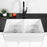 Lordear Framhouse Kitchen Sink White Fireclay Aprom Front Sink