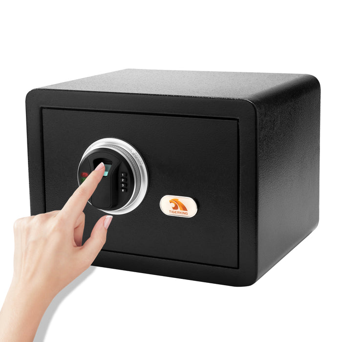 TIGERKING Biometric Safe Fingerprint Safe Agile Fingerprint Recognition System,Convenient and Rapid Opening, Great for Home, Hotel, Office, Say Goodbye to Complicated Numerical Passcodes