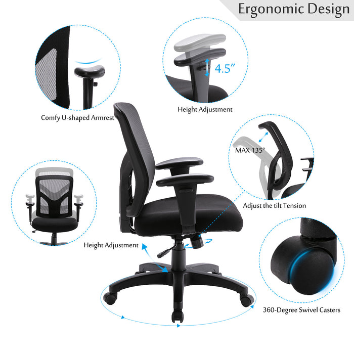 Big Ergonomic office chair mesh computer chair