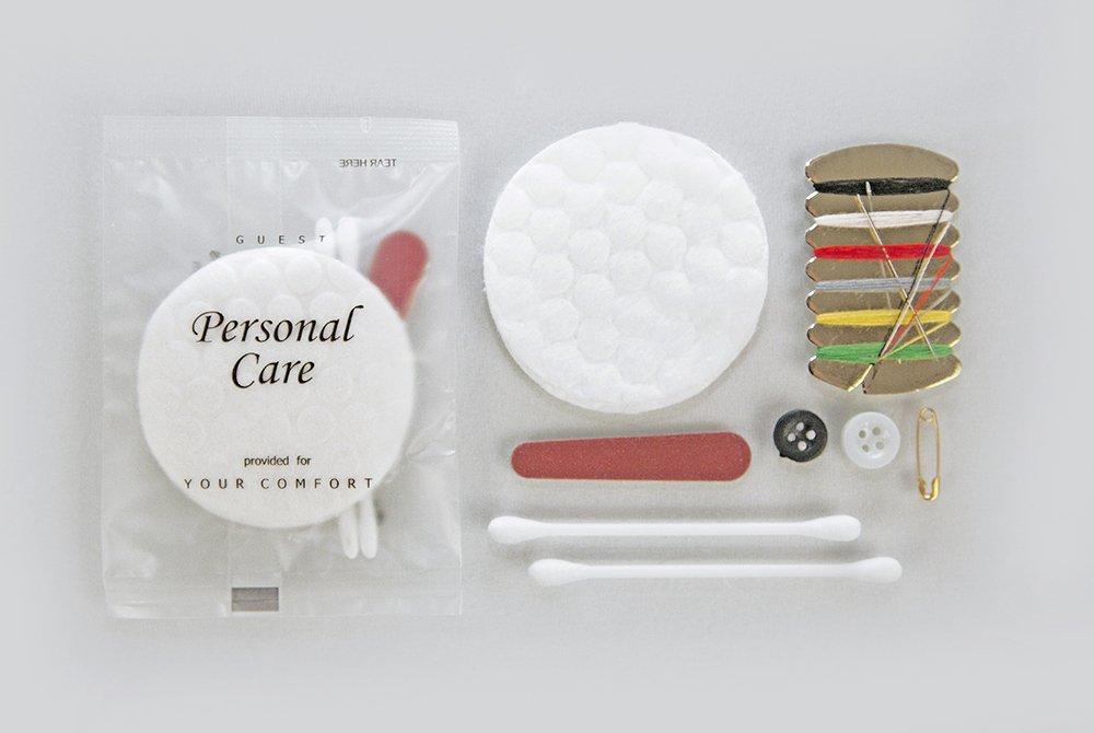 Hotel guest mending kit, plastic for hotels, condominium, AirBnB VRBO, Travel Size Hotel Toiletries. 500 items pack, 0.46 USD per item