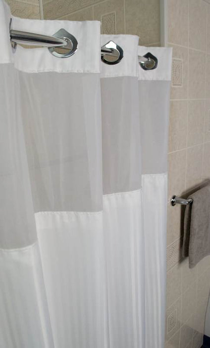 Wholesale Herringbone Shower Curtain in bulk white