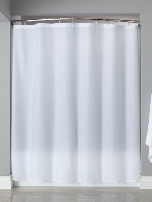 Nylon hotel shower curtain wholesale white