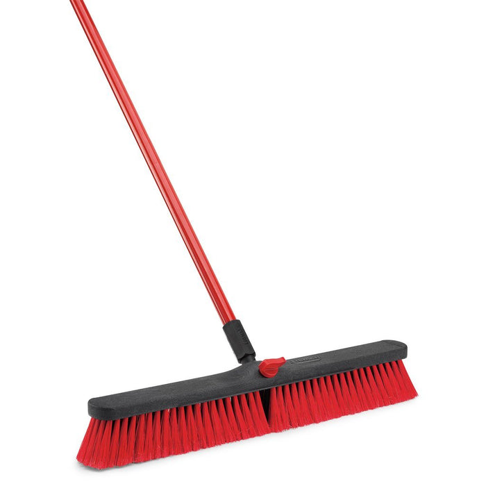 Hotel cleaning supplies. Push broom