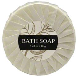 Hotel body soap, Leaves collection. 1.40 oz. /40 gr. round bars. 300 items pack