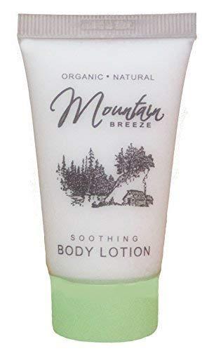 Hotel body wash. Mountain Breeze Naturals with organic honey and aloe vera. 1.0 oz/30ml tube. 300 items pack, 0.39 USD per item