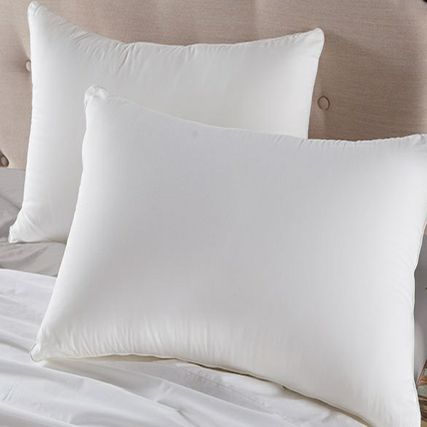 Standard size, Oxford hotel micro gel fiber pillow. Down Alternative, hypo-allergenic, piped edge, set of 2 or 12