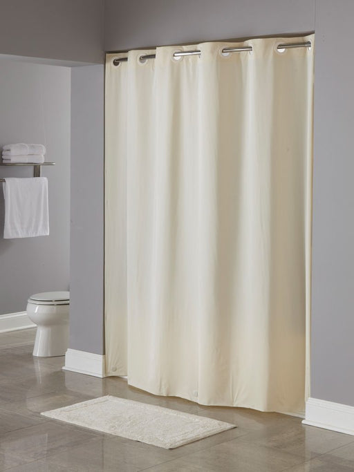 Pin dot vinyl hotel shower curtains wholesale