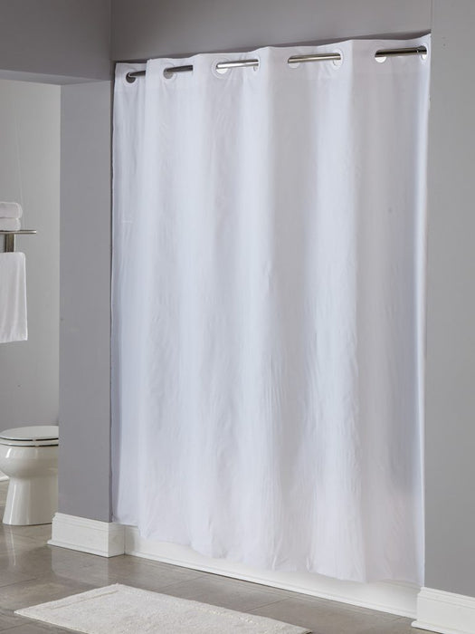 Pin dot vinyl hotel shower curtains wholesale
