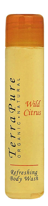 Hotel body wash. Terra Pure Wild Citrus collection. 1 oz/30 ml. Flip cap. 300 Items pack, 0.43 USD per item