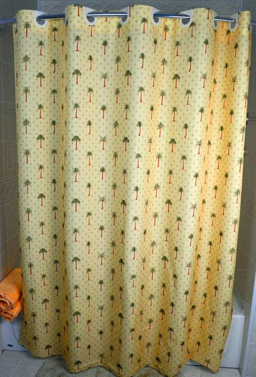 Palm Tree Polyester shower curtains wholesale. HSD - Where hotel owners shop in bulk
