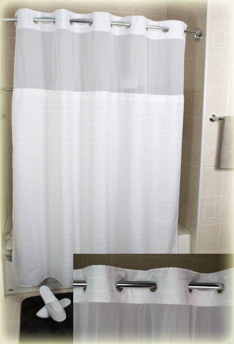 Millennium wholesale shower curtains wholesale white with window and liner